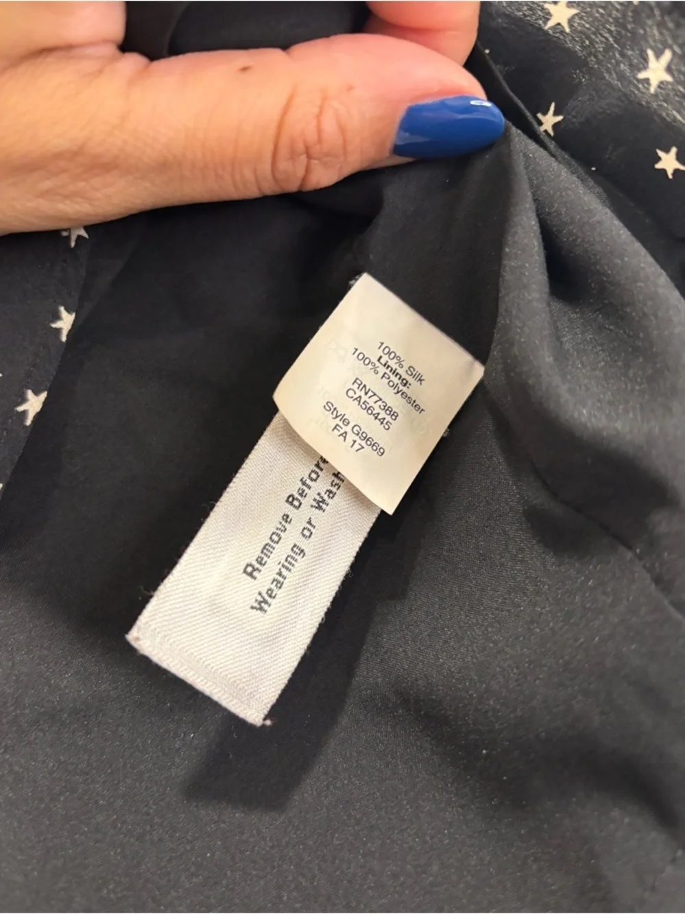 Madewell Silk Ruffle-Edge Skirt in Star Scatter | Size 10 | NWOT